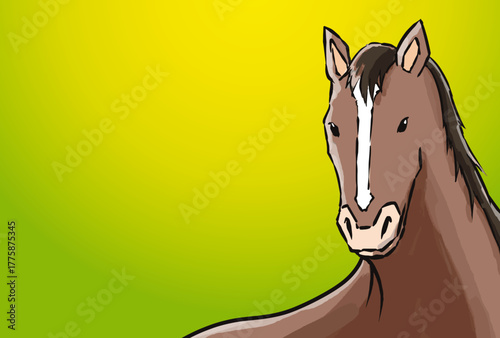 年賀状, 午年, 馬, 午, 謹賀新年, 和風, 和柄, 筆文字, 文字, 手書き, ハッピーニューイヤー