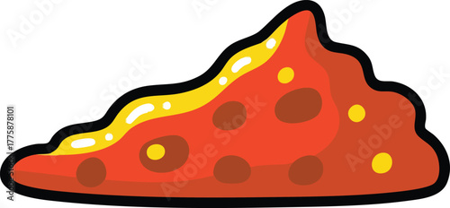 A Slice of Pizza with Melted Cheese and Pepperoni Toppings