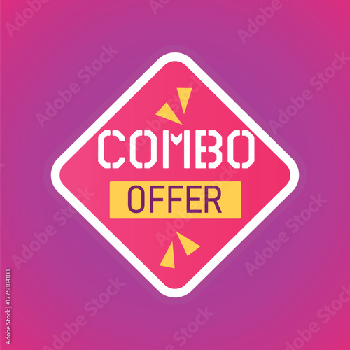 Super sale combo offers vector banner template design sale tag banner poster flyer