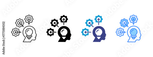 Proactive  icon set multiple style collection