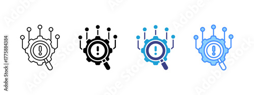 Root Cause icon set multiple style collection