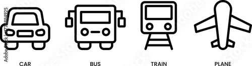 Transport Outline Icons