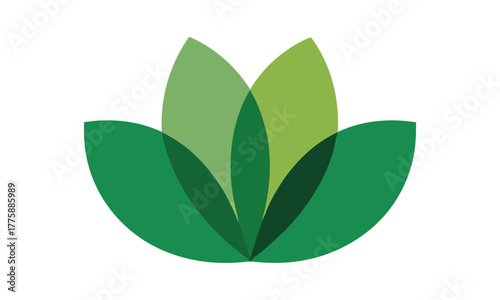 Organic plant logo concept art