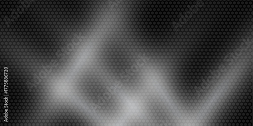 Black metal texture steel background. Perforated sheet metal. vector