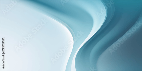 Abstract light blue silk wave pattern with smooth flowing texture as a soft satin liquid background