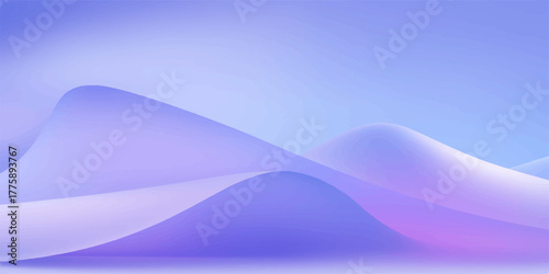 Abstract blue wave design with a soft flowing curve and light lines for a modern digital art wallpaper