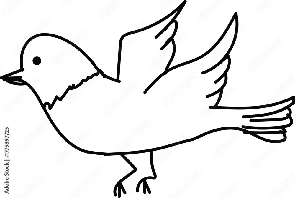 Fototapeta premium dove of peace flying with branch vector illustration