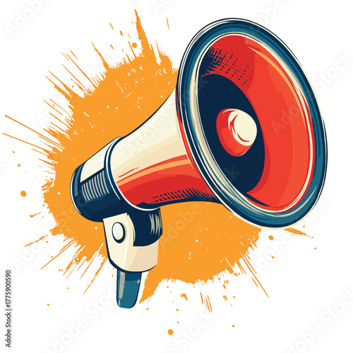 Amplifying your message public announcement and communication strategies for impactful outreach   , vector style simple color