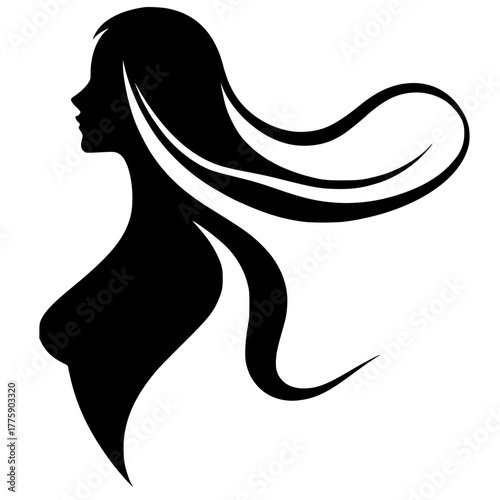 Shampoo logo silhouette