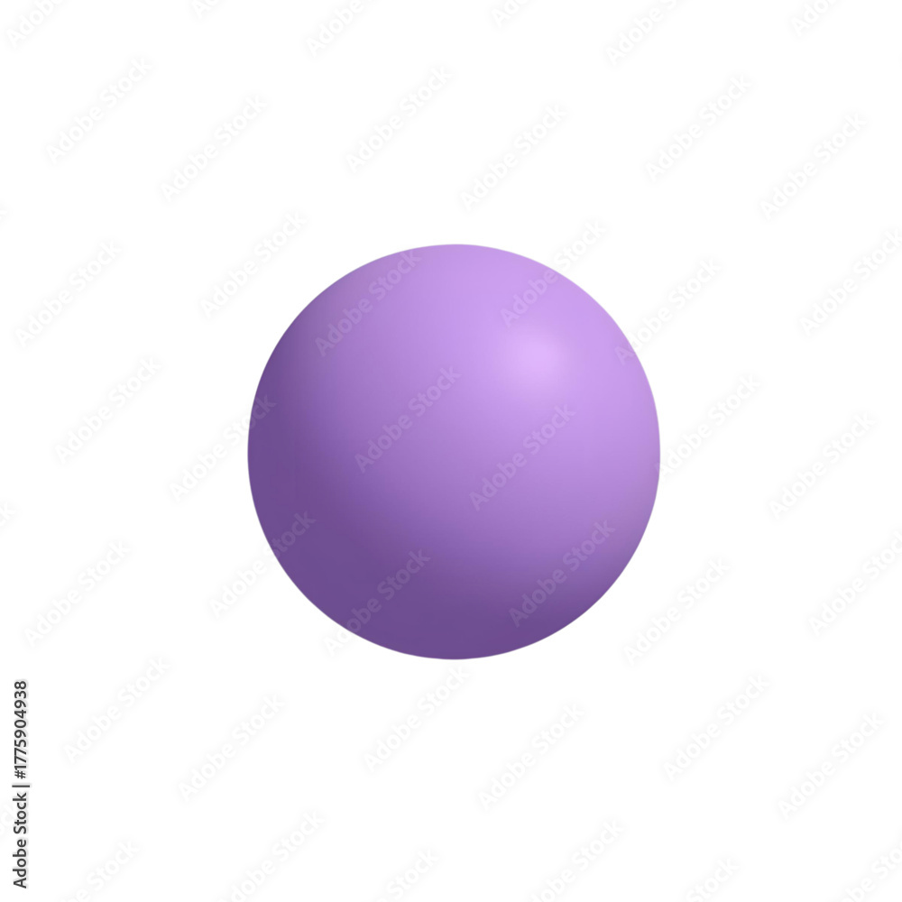 Fototapeta premium Abstract Lilac Sphere Simple Geometric Shape for Modern Design