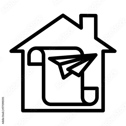 Publishing House Vector Line Icon Design