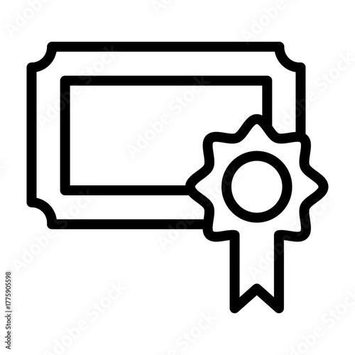 Proof of Ownership Vector Line Icon Design