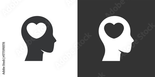 Sense of Caring icon. Solid glyph series icon