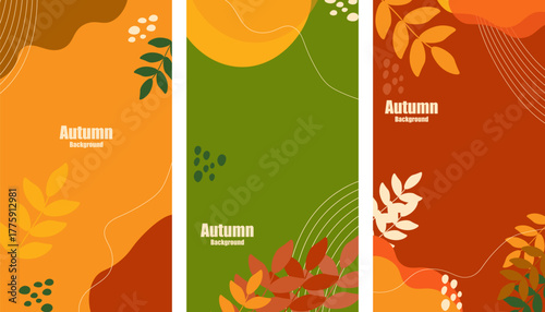 vector illustration of an abstract autumn background, fall season, thanks giving