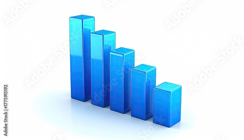 Blue bar graph decreasing Free Download Blue bar graph decreasing - GFXLoad