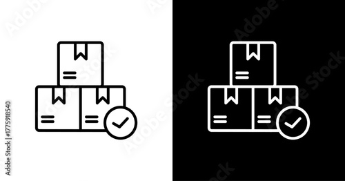 Product Availability  White Icon Set Design