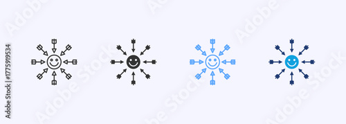 Emotional Resilience Icon Set Multiple Style Collection
