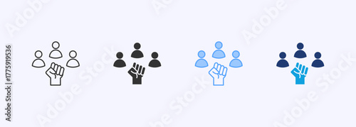 Empowerment Coaching Icon Set Multiple Style Collection