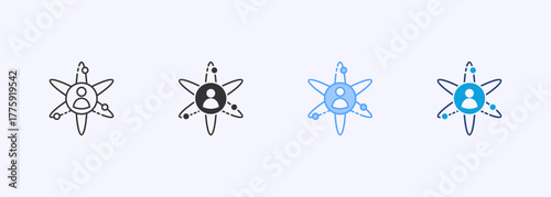Intelligence Coaching Icon Set Multiple Style Collection