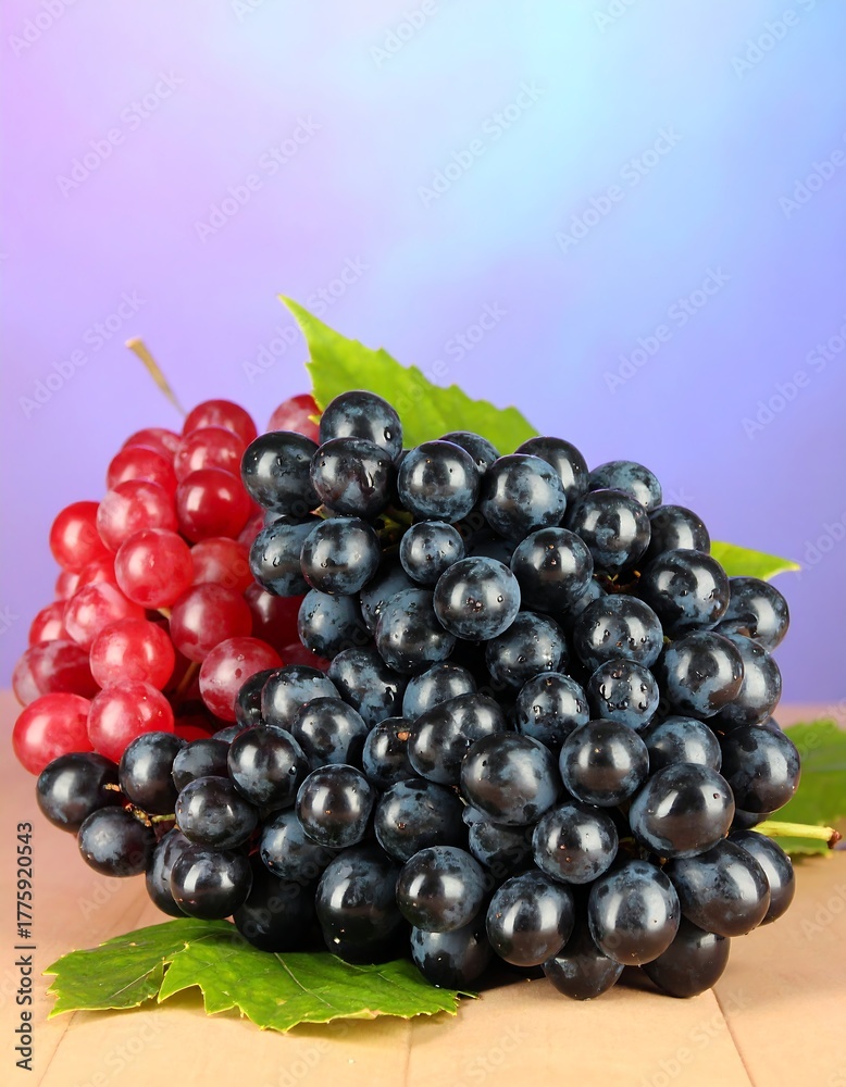 Fototapeta premium Grapes! Purple and red