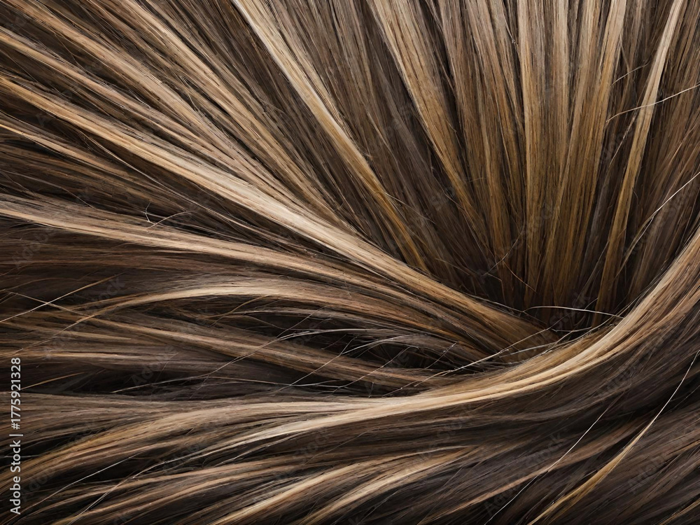 Obraz premium brown hair texture abstract background