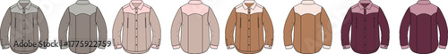 Variety of Fashion Shirts in Different Colors and Shades for Style and Wardrobe Inspiration