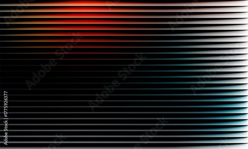 Abstract glass texture background with red blue dark color combination symmetry by using horizontal stripes vector illustration represent a moody background