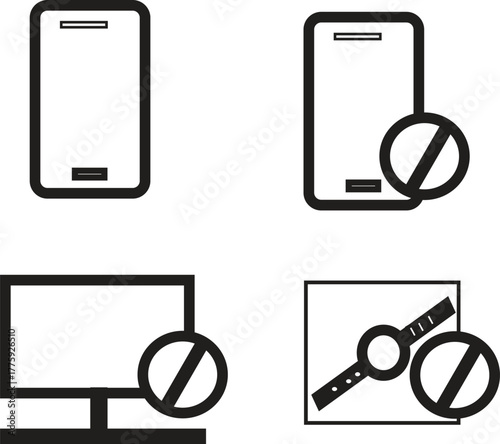 no phone, no smartphone, no computer, no smart watch