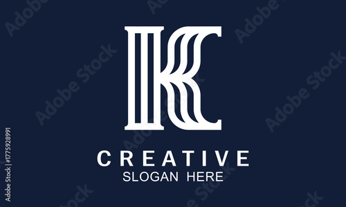Elegant K logo for business