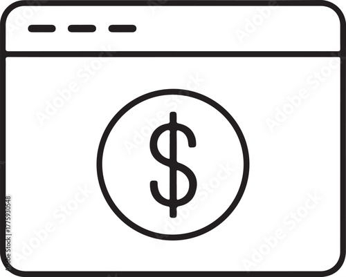 Online payment and digital currency icon