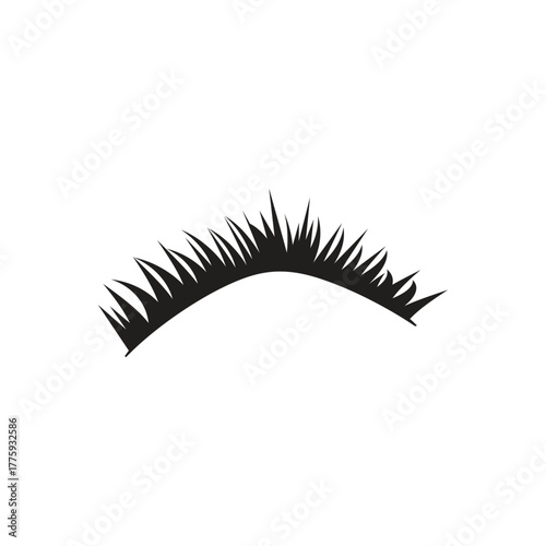 eyelash logo icon illustration flat