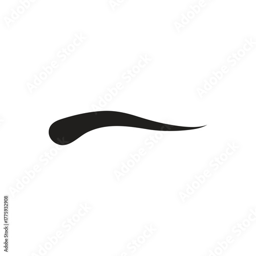 eyebrow logo icon illustration flat