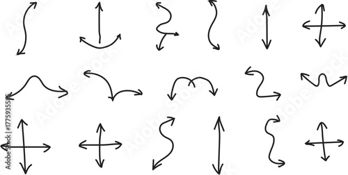 Collection of vector icons mathematical symbols and geometric shapes for design projects