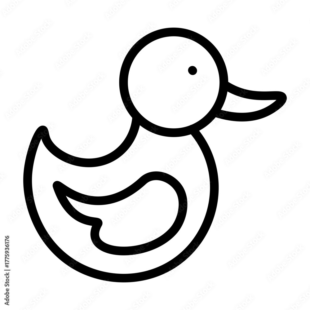 Obraz premium Childhood Toy Vector Line Icon Design