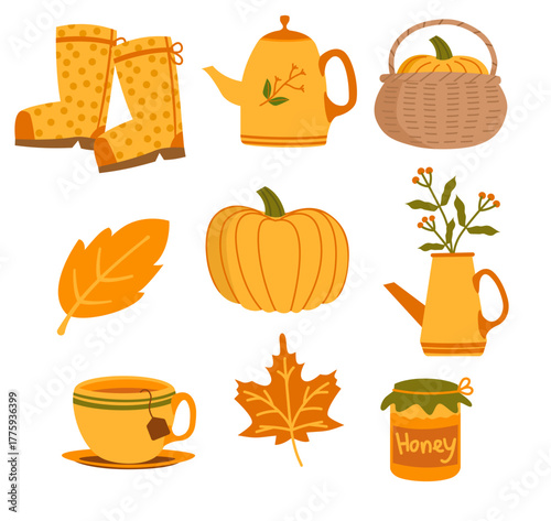 Thanksgiving day set, Autumn collection, 