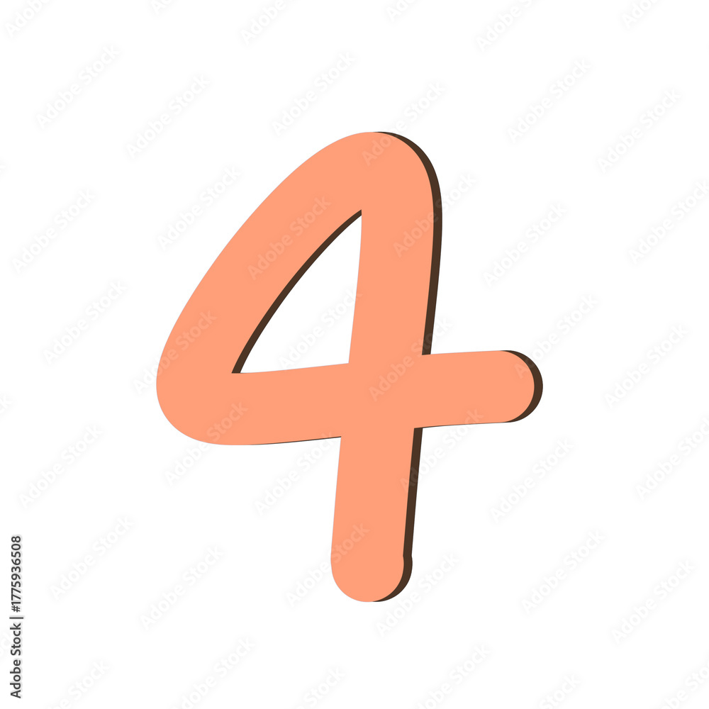 Fototapeta premium Number 4