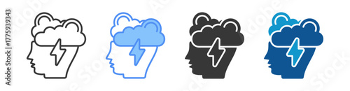 Mindfulness Icon Set Multiple Style Collection