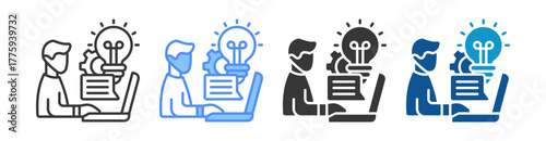 Initiative Icon Set Multiple Style Collection