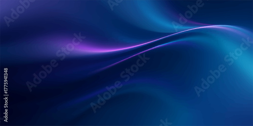Wavy abstract blue smoke flows across a dark background, illustrating a smooth, digital energy line pattern