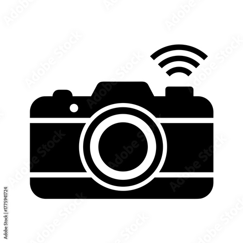 Wireless camera icon photography equipment digital device photo technology picture taking modern design gadget icon