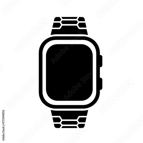 Explore the future of wearable technology with this sleek smartwatch design for fitness and daily life use icon