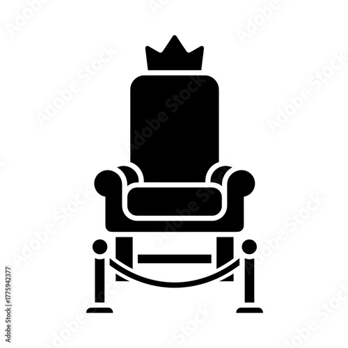 Royal throne king queen monarchy chair crown luxury majestic power authority regal coronation icon symbol icon