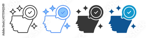 Positivity Icon Set Multiple Style Collection