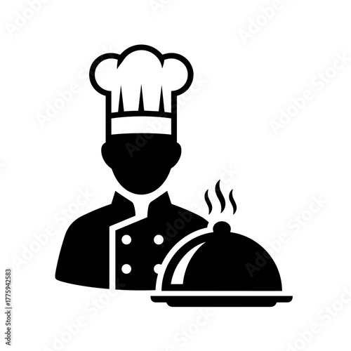 Chef cooking restaurant food culinary gourmet cuisine kitchen professional catering gastronomy delight dish icon