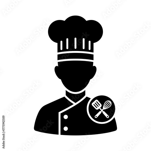 Chef restaurant cooking professional kitchen culinary expert baker gourmet food service industry icon design icon