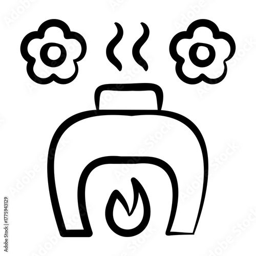 Aromatherapy Icon - Handdrawn