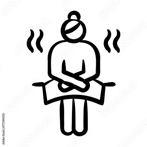 Sauna Icon - Handdrawn