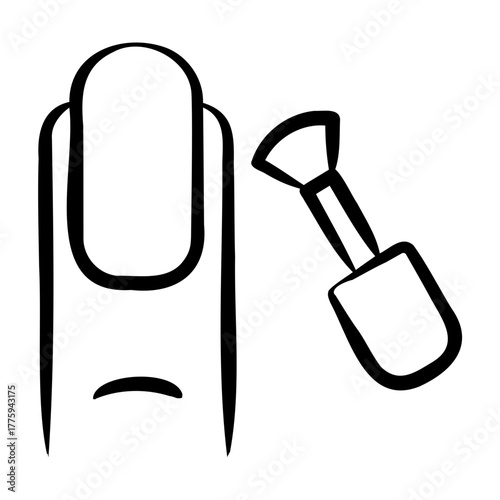 Manicure Icon - Handdrawn