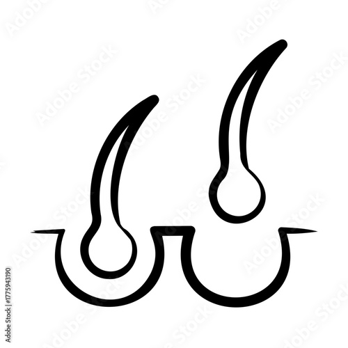 Hair Removal Icon - Handdrawn