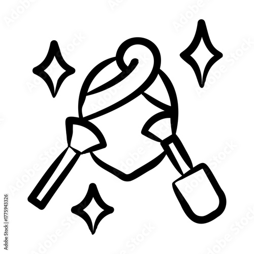 Aesthetician Icon - Handdrawn